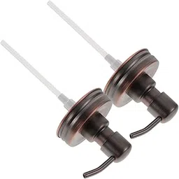 PartyKindom 2pcs Mason Jar Pump Lid Stainless Steel Soap Dispenser Cap Wide Mouth Jar Foaming Pump Head-picture-42