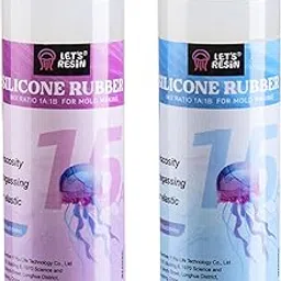 LET'S RESIN Silicone Mold Kit - Translucent Non-Toxic Liquid Rubber for DIY Resin Molds - 1:1 Mixing Ratio - Ideal for Manual Crafting (21.16oz)-picture-25