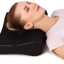 Cervical Pillow for Neck Pain Relief, Microfiber (Black)-picture-24