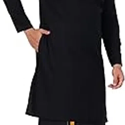 prakasam cotton Mens Flexi Readymade Black Jari Border dhoti + Full sleeve Black Shirt-picture-19