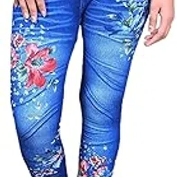 malvina Women's Denim Printed Jeggings-picture-66