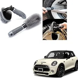 Auto Addict Combo Car Tyre Cleaner Wheel Tire Brush and Alloy Brush for Mini Cooper-image-51