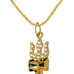 Religious Jewelry Lord Shiv Shankar with Damaru & Rudraksha Mala Pendant Necklace for Men and Women-image-16