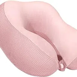 ZOOMELLA Neck Pillow for Travel Breathable U Shaped for Home Office Use Car Traveling Pink|Travel Pillows|Travel-picture-42
