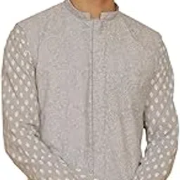 vastramay Men's Cotton Kurta I Self Design Jacket Regular Nehru Jacket I Fastive Party Wedding Neharu Jackets-picture-45