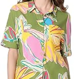 vero moda Women's Printed Rayon Regular Fit T-Shirt-picture-14