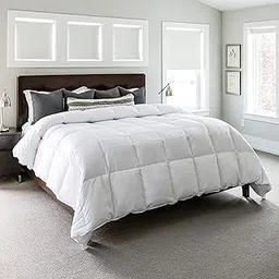 Gray Eagle Oversized King Comforter, White, Duvet Inset, Fluffy, All Season Down Alternative, Extra Large California King Comforter, Oversized Hotel Comforter (White King Comforter 120x120 Inches)-picture-11