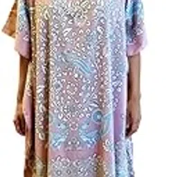 maatirdesigns Women’s Peach Kalamkari Long Kaftan-picture-45