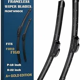 Speedwav Car Windshield Wiper Blades, 22-inch Driver + 16-inch Passenger, Set of 2, Front Wipers for Figo-image-6