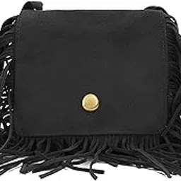 greus Kids Small Purse for Little Girls Suede Fringe Shoulder Crossbody Bag with Tassel-picture-16