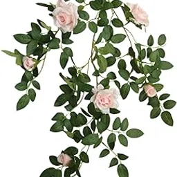 ECOMISTIQ LICHTS®Simulation Floral Vine Faux Flower Indoor Outdoor Flower Backdrop Décoration Pink|Home & Garden | Home Décor| Floral Décor-image-72