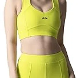 strch Women's Nylon Slim Fit RibFlex Bra | Seamless, Stretchable & Lightweight Activewear for Gym, Yoga, Running | Stylish & Supportive Fit-picture-10