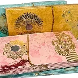 Luckymorden Premium HANDMADE Designer Money Gift Envelope - Pack of 40 pcs | Lifafa | Shagun | Sagan Gift Envelopes for Weddings | Diwali Lifafa | PAPER Envelope with Coin - Assorted Design-picture-40