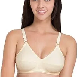 souminie U Shaped Back - 100% Cotton Full Figure Bra - Minimizer - Non Padded - Full Coverage Wirefree Seamed Bra image 1