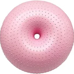 LICHTS Yoga Ball Pilates Donut Balance Fitness Ball for Workout Home Gymnastic Pink A-picture-31