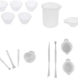 ECOMISTIQ® 15 Pieces Silicone Resin Measuring Mixing Cup Stirring Resin Glue Tools Set|Crafts | Multi-Purpose Craft Supplies | Crafting Pieces-picture-36