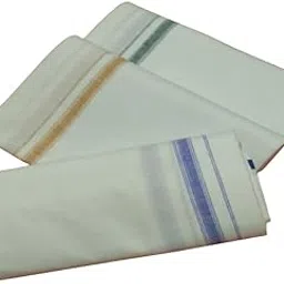 COTTON Men's Cotton Dhoti (Multicolour, 1.30 x 2.00 m) -Combo Pack of 3_-DA77-image-54