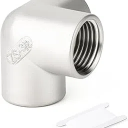 TAISHER 1PCS 304 Stainless Steel 3 Way Corner Pipe Fittings, 3/8" x 3/8" x 3/8" BSP Female Pipe Fittings-image-31