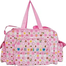 My Baby Basket Multi-Function Baby Diaper Bags for Mom Travel | Baby bag | Waterproof Large Capacity Mother Bag (PINK)-picture-30