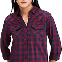 spykar Pink Checks Shirt for Women-picture-52