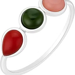 mahal jewels 925 Sterling Silver Tourmaline Delicated Ring | Gift for Women and Girls-picture-22