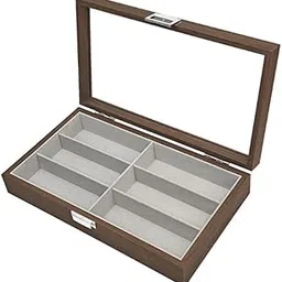 bnf 6 Grids Sunglasses Display Storage Box Wood Home Gadget Drawer Health & Beauty | Vision Care | Eyeglass Cases-picture-54