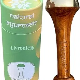 Livronic® Kansa Wand Face, Body & Foot Massager Foot Massager With Wooden Handle For Detoxification And Deep Relaxation (KANSA WAND SMALL NATURAL)-picture-18