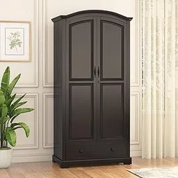 Urban Ladder Alexandra 2 Door Wardrobe in American Walnut Finish-image-38