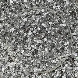 Crystal Clear Flatback Rhinestones for Craft, Nail Art & Decoration | 2mm Round Acrylic Stones | 1000 Pcs | Sparkling Silver Diamond-Look Embellishments-image-8