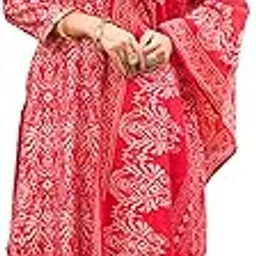 vaamsi Women's Red Silk Blend Printed Straight Ethnic Motifs Kurta Trousers With Dupatta Sets | Daily Straight Kurta Set For Women | Printed Salwar Suit For Womens-picture-52