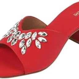 mochi Women Synthetic Embellished Slip-On Block Heel Sandals-picture-51