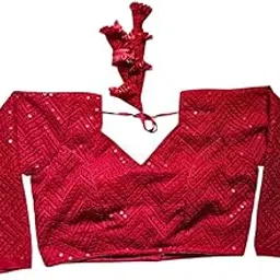 bong butiq Rajasthani Sequin Blouse, Full Sleeve, Alterable.-picture-13