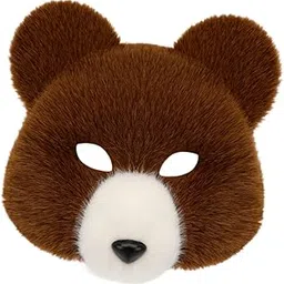 zoomella Animal Mask Props Realistic Face Mask for Night Club Stage Performance Holiday brown white|Masks & Eye Masks|Clothing, Shoes & Accessories-picture-17