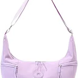 palay Shoulder Bag for Women, Lightweight Sling Purse with Zipper, Trendy Crescent Crossbody Bags with Adjustable Stap-Violet-picture-23