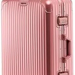Aluminium Trolley Suitcase, 85L Capacity, Hard Shell, TSA Lock, 4 Spinner Wheels, Silver, 55 x 35 x 35 cm-picture-38