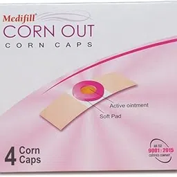 MEDIFILL Ayurvedic Corn Plaster 4 Count (Pack of 10) Cornout corncaps 40 Plasters | Instant Relief From Pain | No Side-effects image 1
