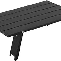 TRENDIVIBE Portable Mini Folding Aluminum Table Outdoor Camping Outdoor Meal Desk Black-image-81
