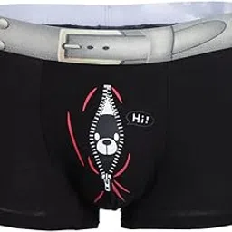 Mens Fun Bear Print Boxers Underwear Bulge Pouch Underpants Shorts M Black|Clothing Shoes & Accessories | Mens Clothing | Underwear-image-9