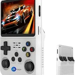 Maizic Smarthome R36S Retro Handheld Game Console – 3.5" Display | Built-in 15000+ Classic Games | Portable Video Gaming System with Rechargeable Battery, for Kids & Adults (White)-image-52