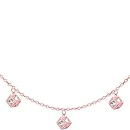 925 Silver Rose Gold 18k Gold Plated Cubic Crystal Earrings Drops Bracelet Pendant with Chain Necklace | Birthday Wedding Gifts for Women-image-82