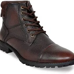 kicksfire Genuine Leather Zipper Boots For Men-picture-10