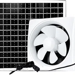 MERISHOPP®Solar Powered Fan Kit Wall Mount Ventilation|Home & Garden-picture-28