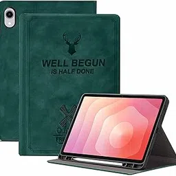 ProElite Case Cover for Samsung Galaxy Tab S11 11 inch Case, Deer Flip case Cover for Samsung Galaxy Tab S11 11 inch Case with Pen Holder [Auto Sleep Wake Feature], Dark Green-picture-37