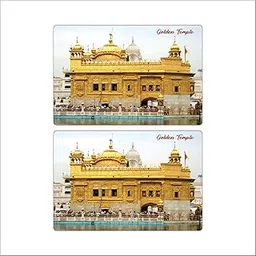 A One Golden Temple Rubber Fridge Magnet Home Decoration (2 pcs) | Decorative Religious Refrigerator Magnets-picture-30