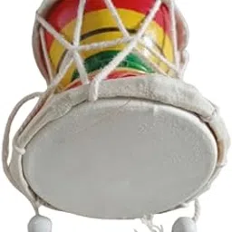 ZOKCY® (Pack of 1 Pcs) Wooden Damru Toy for Kids/Handmade Damru Toy/Handmade Indian Musical Instrument/Home Decor & Kids Toys/Birthday Return Gift for Kids-image-14