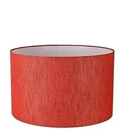 Modern Drum Lampshade, Textured Red Fabric, Cylindrical Table and Floor Lamp Shade-picture-26