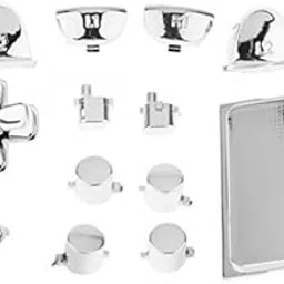 Merishopp 2 Sets Silver Button Mod Kit Switch Controller Caps Touchpad for PS4|Video Games & Consoles | Replacement Parts & Tools| Replacement Parts & Tools-image-88