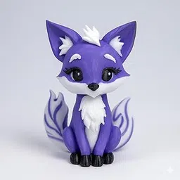 Purple Fox Showpiece for Home Decor | Handcrafted Painted Cute Animal Figurine | Decorative Table Ornament for Living Room, Office Desk, Shelf Decor | Collectible Fantasy Fox Statue Gift Item-picture-32