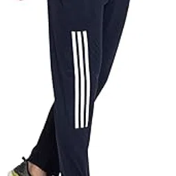 Men's Cotton Blend Regular Fit Solid Trackpant|Casual Wear Lowers with Side Pockets & Elastic Waistband-image-1
