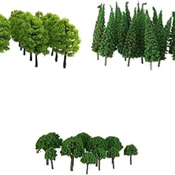 Merishopp 120pcs HO Z Sacle Green Tree Model for Train Railway Park Street Layout Toy|Toys & Hobbies | Model Railroads & Trains | HO Scale | Parts & Accessories-image-50